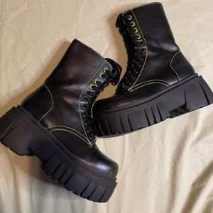 Platform Combat Boots